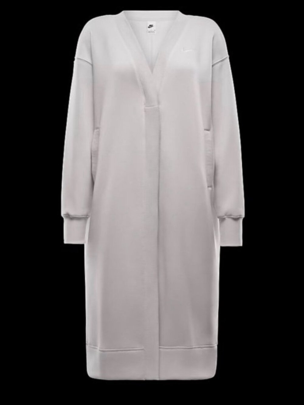 NEW Nike Sportswear Phoenix Fleece Oversized Long Cardigan FV8036-104 Size XS - Picture 3 of 7
